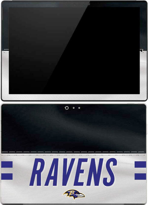 NFL Baltimore Ravens White Striped Surface Pro 4 Skin